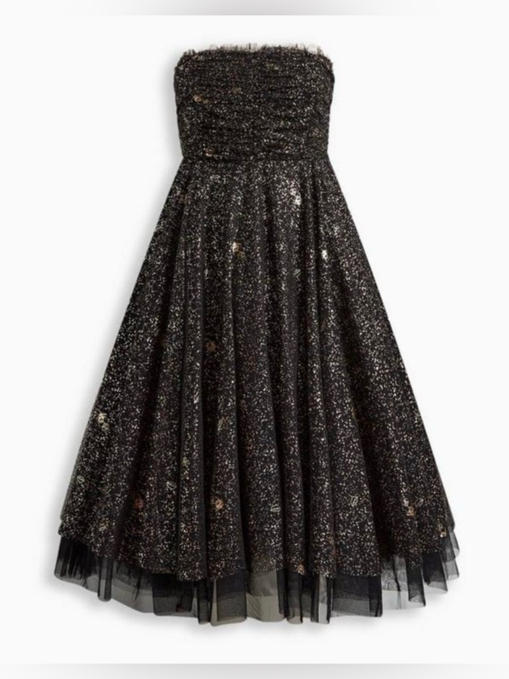 Torrid Betsy Johnson collection strapless tulle formal gown size 18